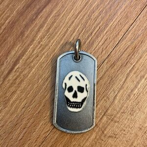 Alexander McQueen skull dog tag